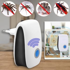 Ultrasone ongedierteverjager - 100m², 22-65 KHz, veilig voor huisdieren | BUGBUSTER